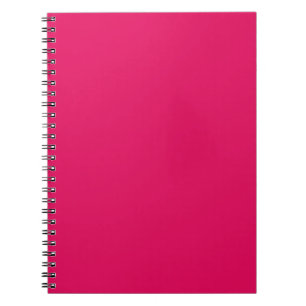 Trendy Raspberry Pink Solid Colour Elegant Notebook
