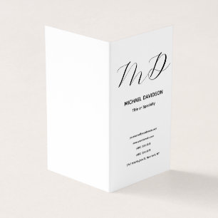 Trendy Recommended Minimalist Modern Plain Business Card