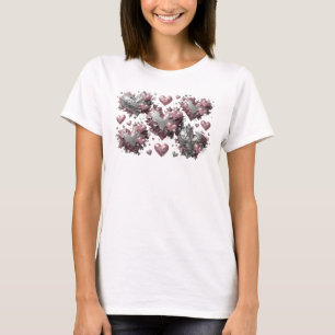 Trendy Red ABSTRACT ART Artistic Motif T-Shirt