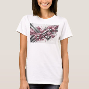 Trendy Red ABSTRACT ART Wearable Art T-Shirt
