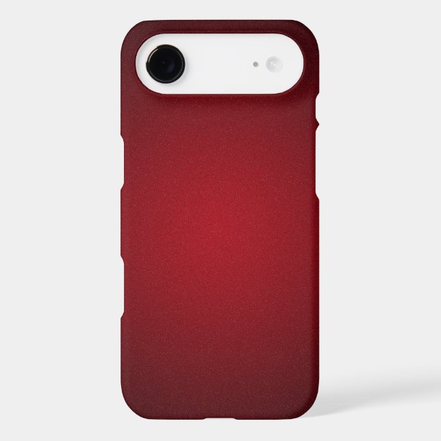 Trendy Red-Black Grainy Vignette Case-Mate iPhone Case (Back)