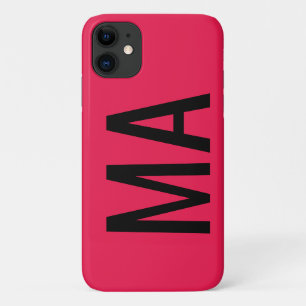 Trendy Red Editable iphone 11 case
