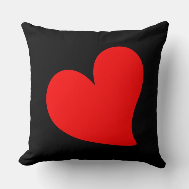 TRENDY RED HEART VALENTINES DAY CUSHION (Front)
