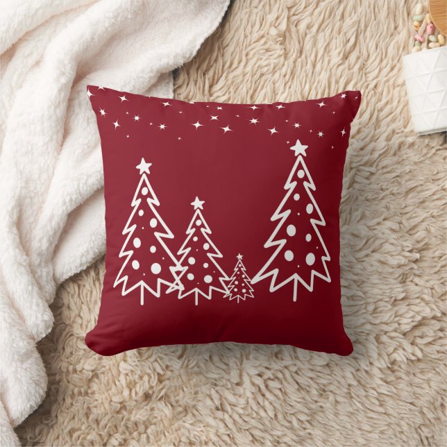 Trendy Red Throw Pillow for christmas season (Blanket)