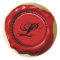 Trendy Red Wax Initial Letter Seal