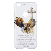 Trendy Religious Eagle Gold Sword Beige Cross