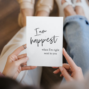 Trendy Romantic Black Quote Gift