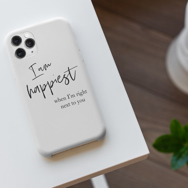 Trendy Romantic Black Quote Gift iPhone Case (Creator Uploaded)