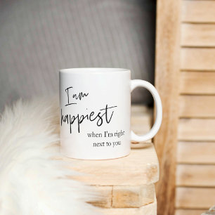 Trendy Romantic Black Quote Gift Mug
