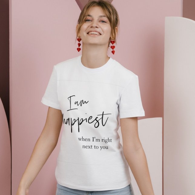 Trendy Romantic Black Quote Gift  T-Shirt (Creator Uploaded)