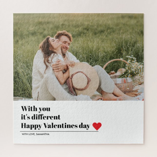  Trendy Romantic Quote | Valentines Best Gift Jigsaw Puzzle (Vertical)