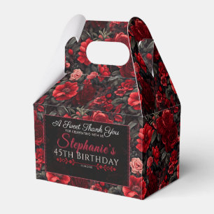 Trendy Rose Birthday Favour Box For Dessert Table