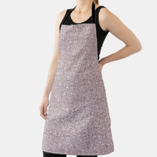 Trendy Rose Pink Sparkle Glitter Apron