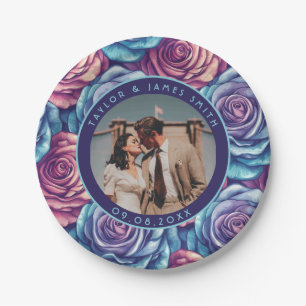 Trendy Rose Wedding Plates For Summer Wedding