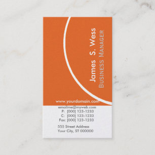 Trendy Round Half   BOLD Abstract  Modern Colour Business Card