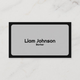 Trendy Round Modern Minimalist Business Card