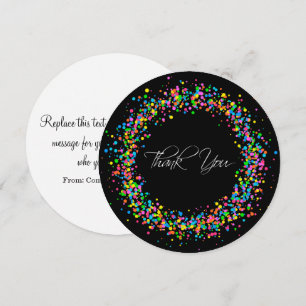 Trendy Round Thank You Cards With Envelopes