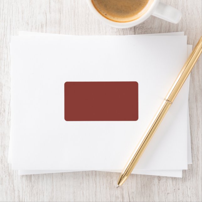 Trendy Rustic Red-Brown - Address Labels (Insitu)