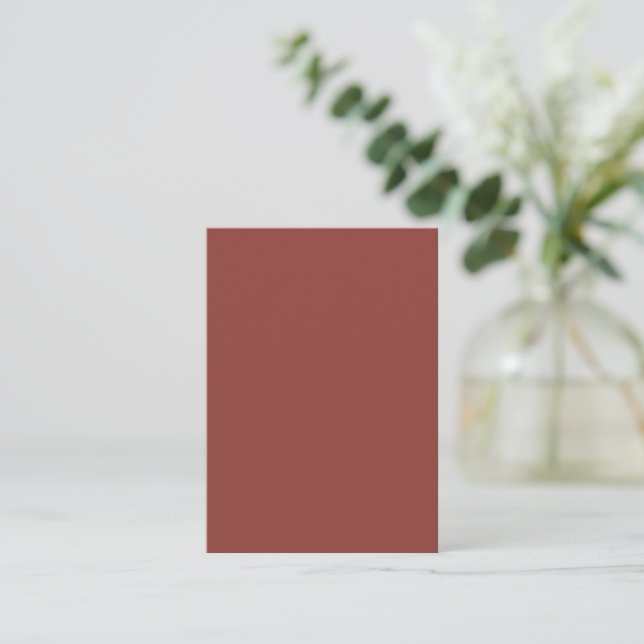 Trendy Rustic Red-Brown - Note Card (Standing Front)