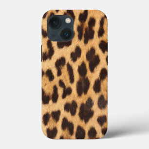 trendy safari fashion leopard spots cheetah print iPhone 13 mini case
