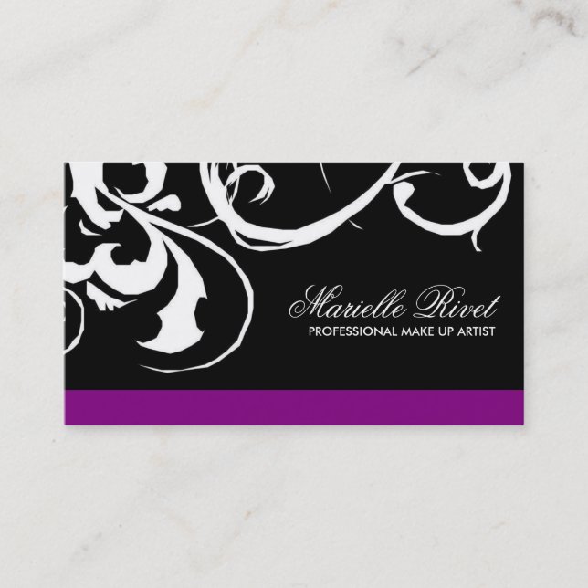 Trendy Salon Business Card (Front)