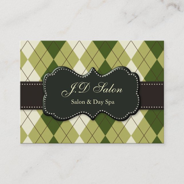 trendy Salon businesscards Business Card (Front)