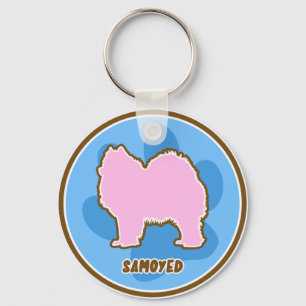 Trendy Samoyed Key Ring