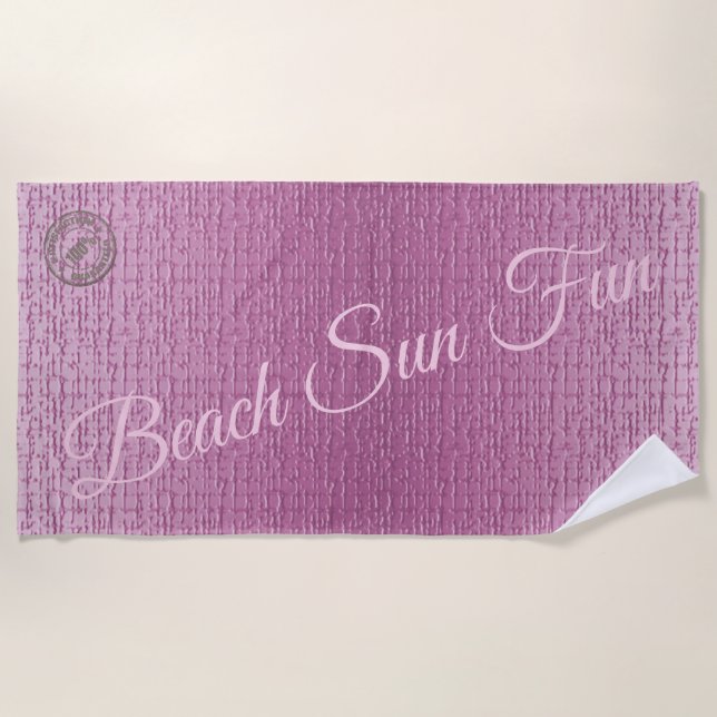 Trendy Sand Beach Towel (Front)