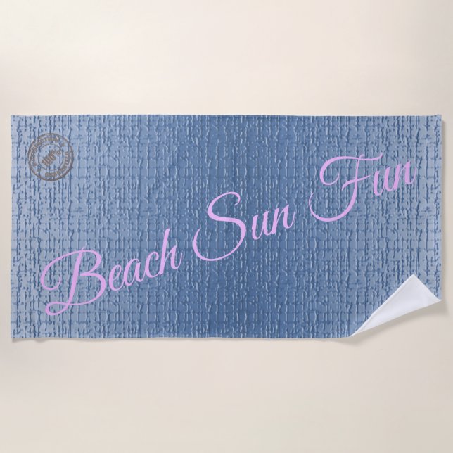 Trendy Sand Beach Towel (Front)