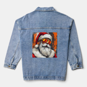 Trendy Santa Claus Denim Jacket 