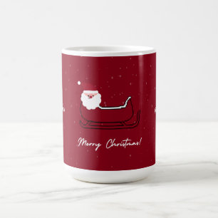Trendy Santa Merry Christmas Classic   Coffee Mug