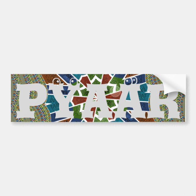 Trendy Sari design Bumper Sticker (Front)