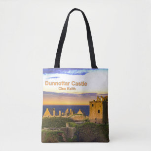 Trendy Scotland's Dunnottar Castle   -- Clan Keith Tote Bag