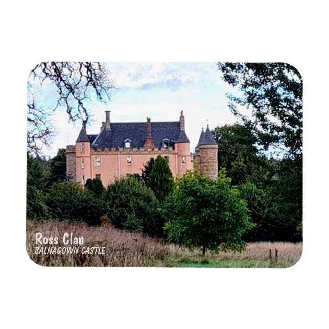 Trendy Scottish Ross Clan's Balnagown Castle  Magnet (Horizontal)