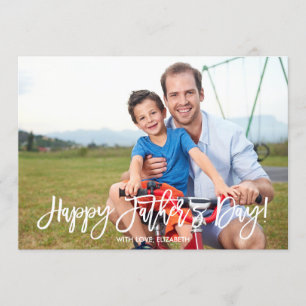 Trendy Script   Father's Day Photo Card