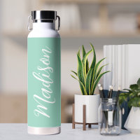 Trendy Seafoam Green Personalised Name