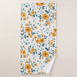 Trendy seamless vintage floral pattern. Endless de Bath Towel