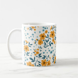 Trendy seamless vintage floral pattern. Endless de Coffee Mug