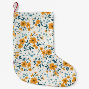 Trendy seamless vintage floral pattern. Endless de Small Christmas Stocking