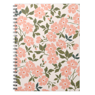 Trendy seamless vintage floral pattern. Endless pr Notebook