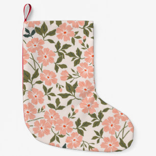 Trendy seamless vintage floral pattern. Endless pr Small Christmas Stocking