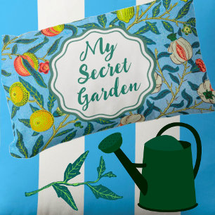 Trendy Secret Garden  Floral Outdoor Pillow