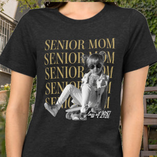 Trendy Senior Mum Retro Childhood Class of 2027 Tri-Blend Shirt