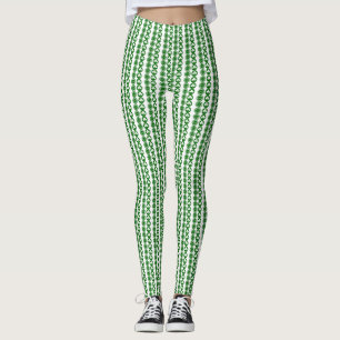 Trendy Shamrock Patterned Leggings