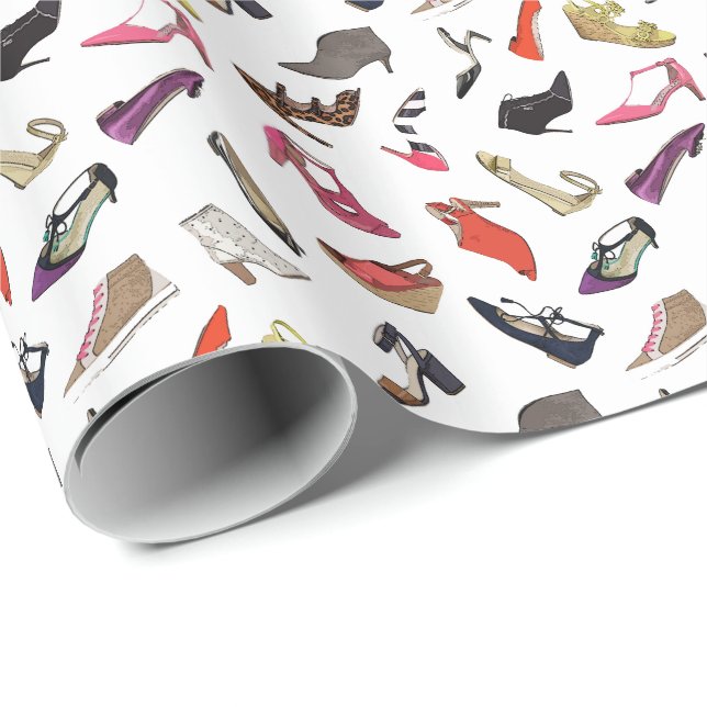 Trendy shoes wrapping paper (Roll Corner)