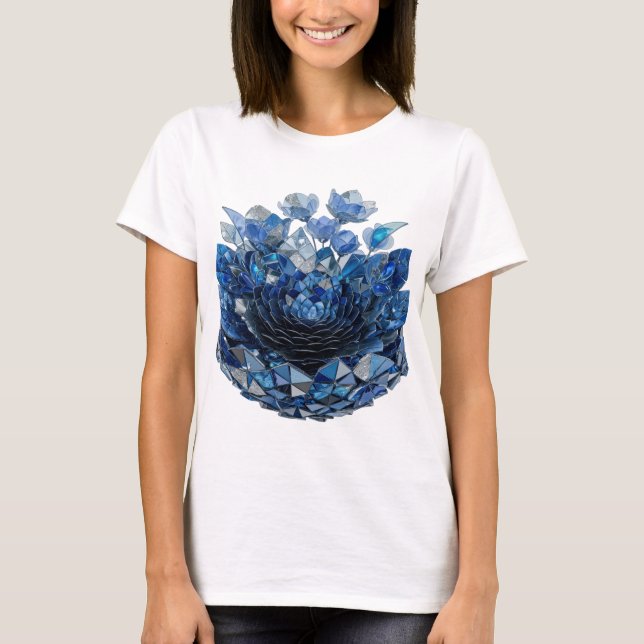 Trendy Silver ABSTRACT ART Design v2 T-Shirt (Front)