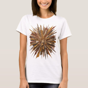 Trendy Silver ABSTRACT ART Graphic Design T-Shirt