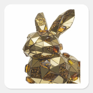Trendy Silver Abstract Sticker Graphic