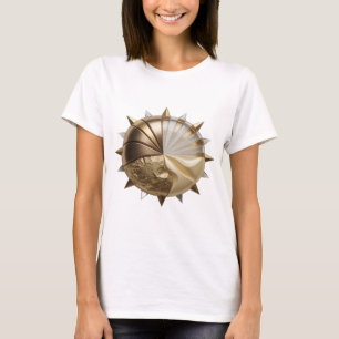 Trendy Silver GOLDEN MOON Statement Design T-Shirt