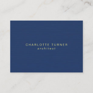 Trendy Simple Minimalist Blue Professional Business Card